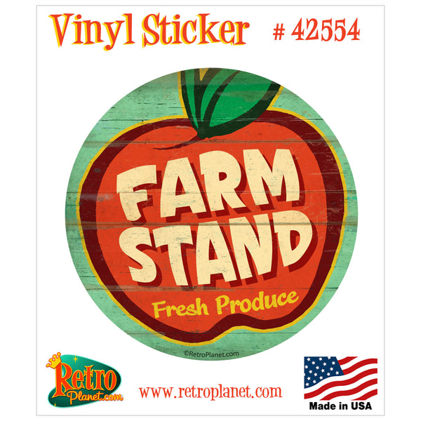 Farm Stand Produce Apple Vinyl Sticker
