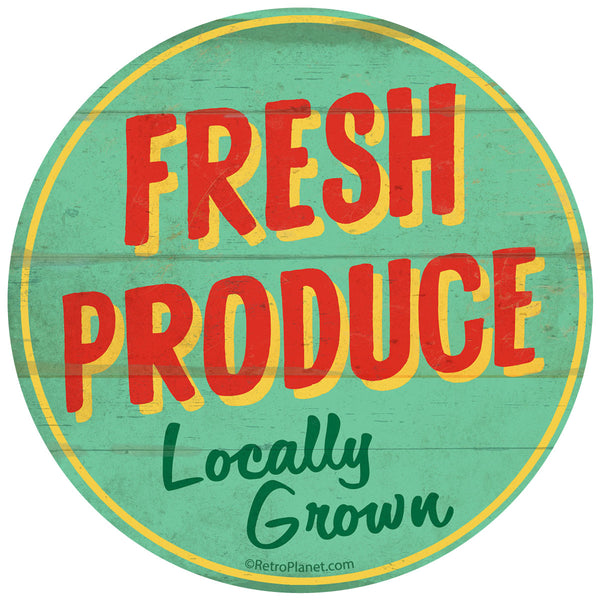 Fresh Produce Farm Stand Vinyl Sticker