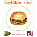 Burger Vintage Style Vinyl Sticker