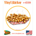 French Fries Vintage Style Vinyl Sticker