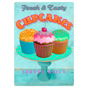 Fresh Tasty Cupcakes Bakery Vinyl Sticker