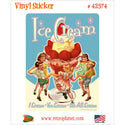 Ice Cream You Scream Kids Vinyl Sticker
