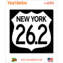 New York Marathon 26.2 Miles Vinyl Sticker
