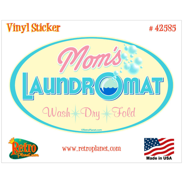 Moms Laundromat Laundry Room Vinyl Sticker