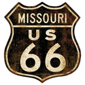 Route 66 Missouri Distressed Vinyl Sticker