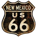 Route 66 New Mexico Distressed Vinyl Sticker