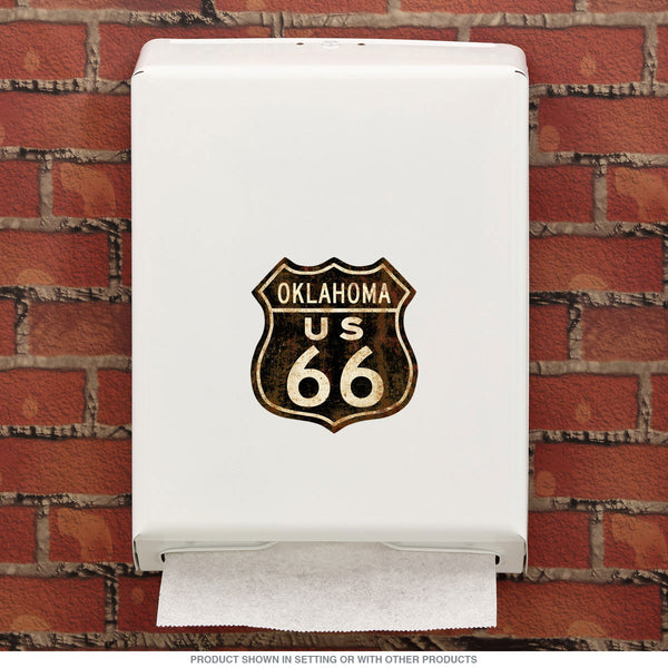 Route 66 Oklahoma Distressed Vinyl Sticker