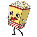 Popcorn Box Dancing Snack Vinyl Sticker