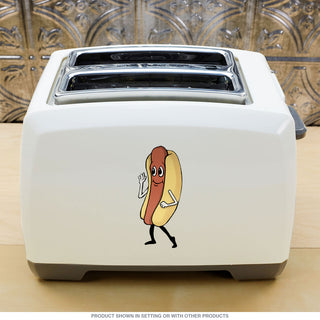 Hot Dog Dancing Snack Vinyl Sticker