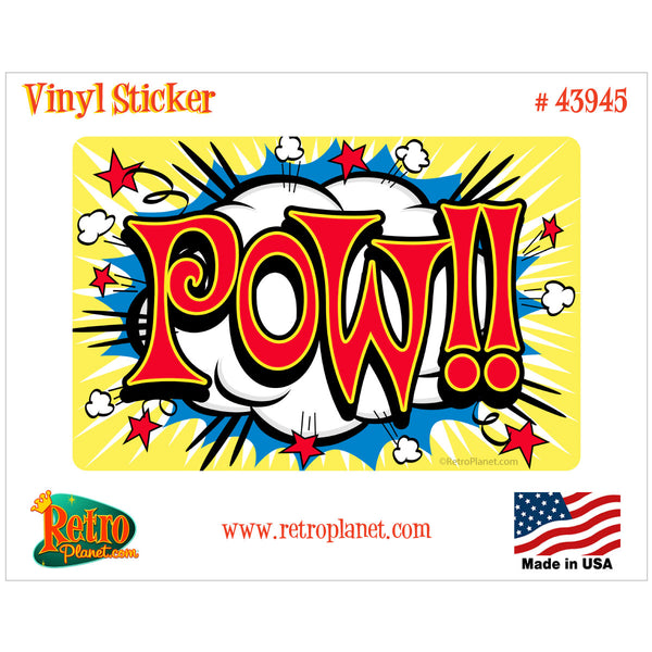 Pow Comic Book Sound Effect Vinyl Sticker
