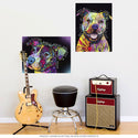 Beware Rainbow Pit Bull Dog Dean Russo Wall Decal
