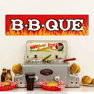 BBQue Flames Barbecue Wall Decal
