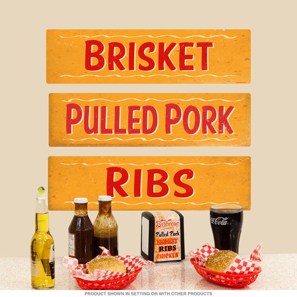 Pulled Pork BBQ Barbecue Wall Decal