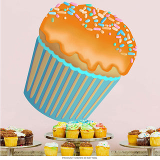 Vanilla Cupcake Wall Decal Orange