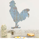Rooster Farm Animal Wall Decal Blue