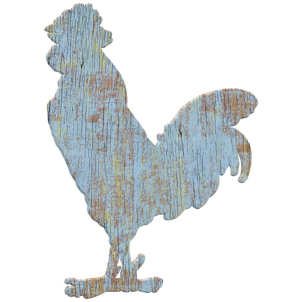 Rooster Farm Animal Wall Decal Blue