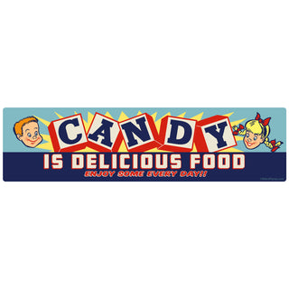 Candy Is Delicious Food Kids Wide Wall Decal