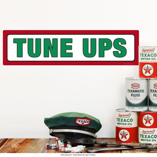 Tune Ups Texaco Inspired Green Wall Decal