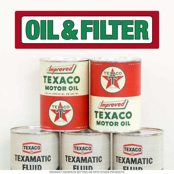 Oil and Filter Texaco Inspired Green Wall Decal