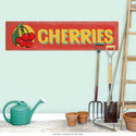 Cherries Farm Stand Red Label Wall Decal