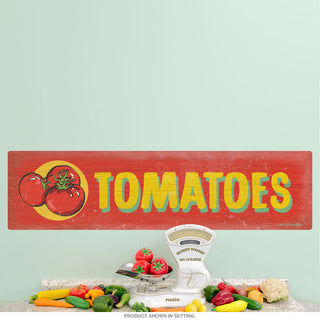 Tomatoes Farm Stand Red Label Wall Decal
