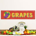 Grapes Farm Stand Red Label Wall Decal