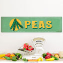 Peas Farm Stand Green Label Wall Decal