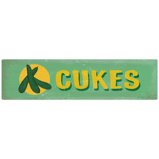 Cukes Farm Stand Green Label Wall Decal
