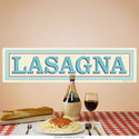Lasagna Italian Food Wall Decal