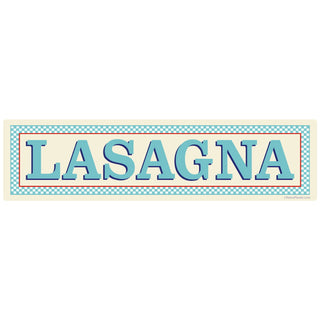 Lasagna Italian Food Wall Decal