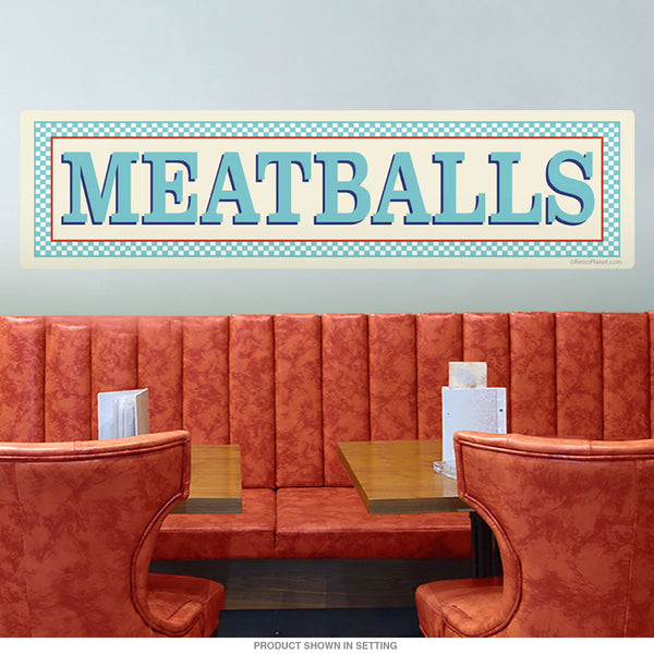 Meatballs Italian Food Wall Decal