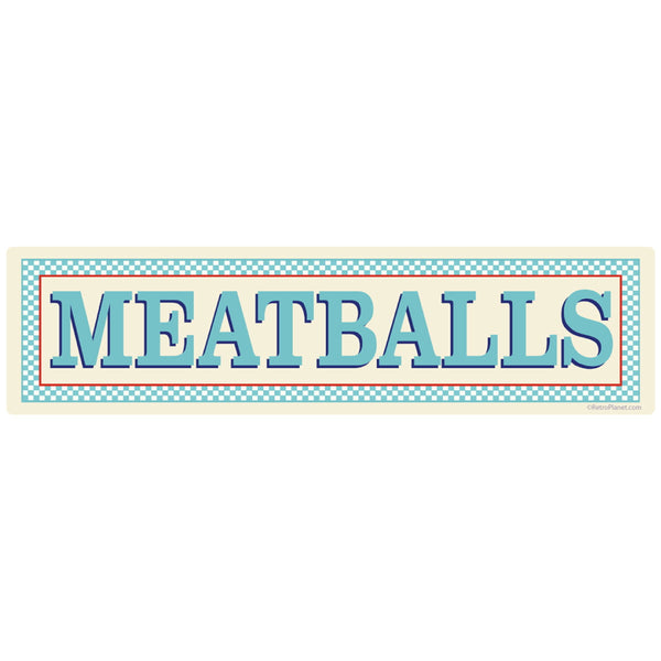 Meatballs Italian Food Wall Decal