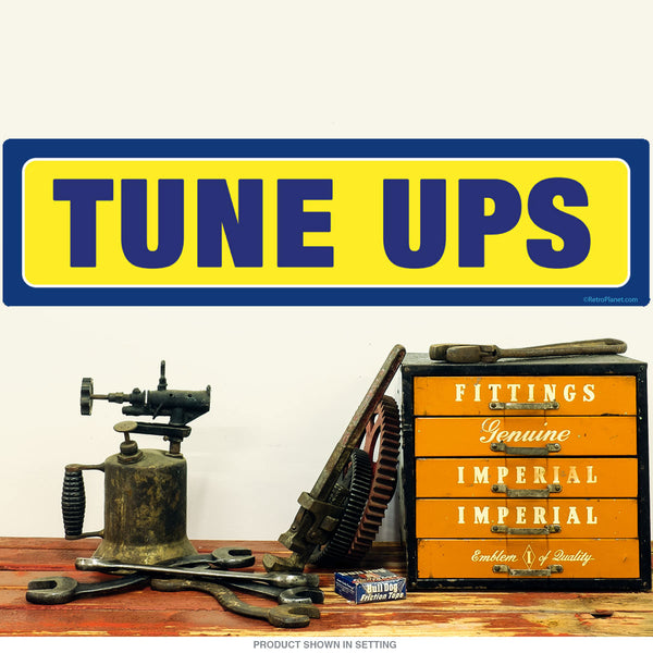 Tune Ups Chevy Inspired Yellow Wall Decal