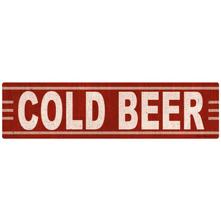 Cold Beer Vintage-Style Wall Decal