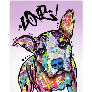 Love Pit Bull Dog Dean Russo Pop Art Wall Decal