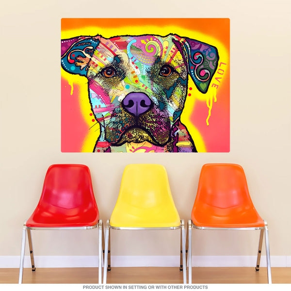 Pit Bull Drip Love Dean Russo Dog Wall Decal