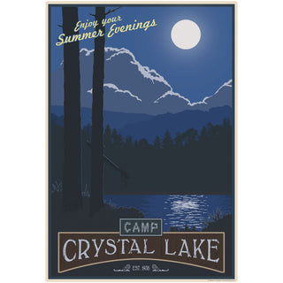 Camp Crystal Lake Friday 13th Wall Decal