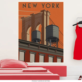 New York City Brooklyn Bridge Wall Decal