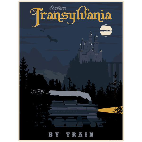 Transylvania Dracula Travel Ad Wall Decal