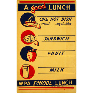 Good School Lunch WPA Wall Decal