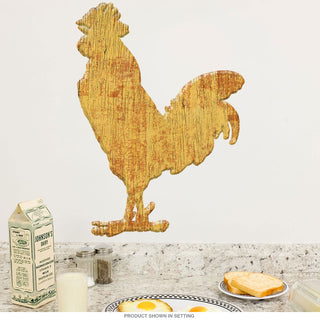 Rooster Farm Animal Wall Decal Yellow