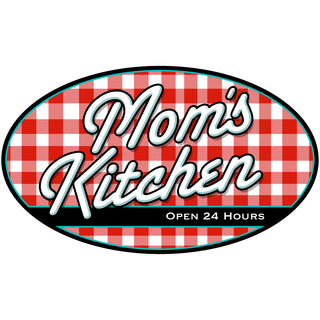 Moms Kitchen Gingham Wall Decal