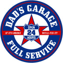 Dads Garage Service Wall Decal Blue Red