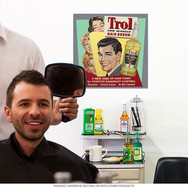 Trol Hair Groom Barbershop Wall Decal