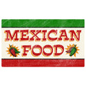 Mexican Food Flag Peppers Wall Decal