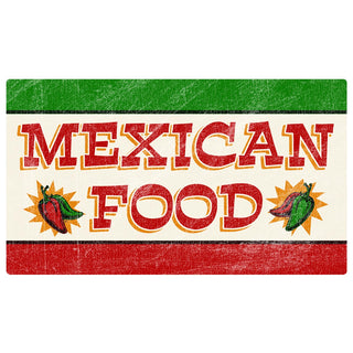 Mexican Food Flag Peppers Wall Decal