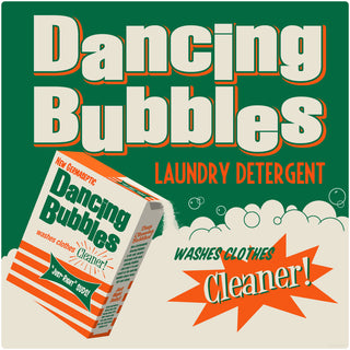 Dancing Bubbles Laundry Wall Decal