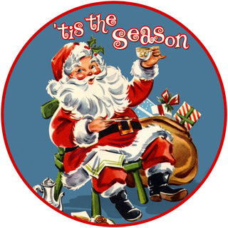 Santa Tis The Season Christmas Wall Decal