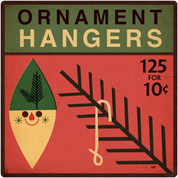 Chrismas Ornament Hangers Wall Decal
