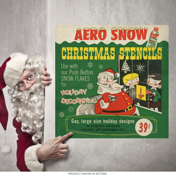 Christmas Stencils Aero Snow Wall Decal